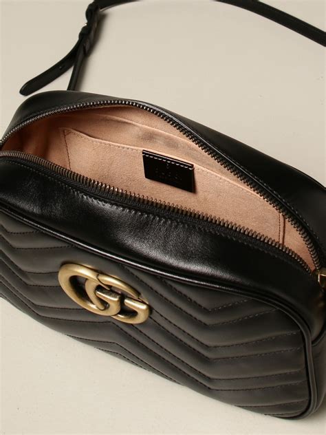 borsa gucci nera pelle tracolla|borse Gucci da donna.